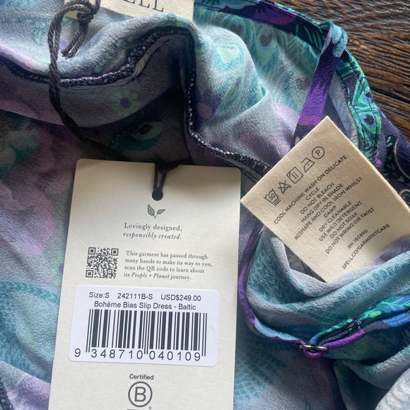 NWT SPELL Boheme Bias Strappy Dress - Small - Picture 7 of 7